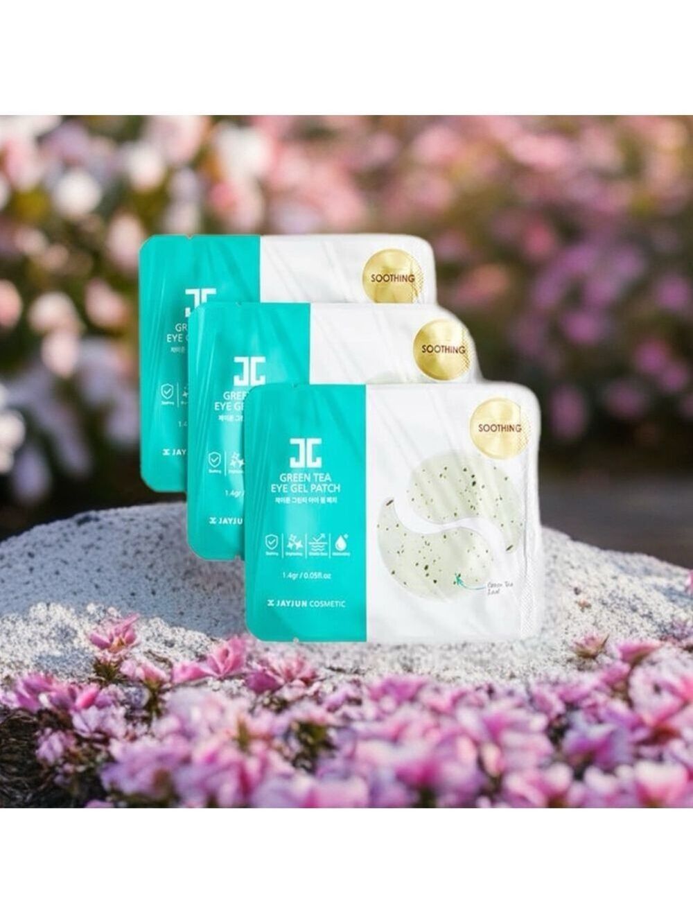 JAYJUN COSMETICS Green Tea Eye Gel Patch Packages x 3